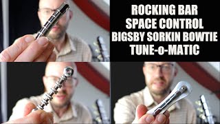Gretsch bridges, tune-o-matic vs rocking bar vs space control vs bigsby in Electromatic Jet