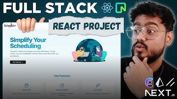 Full Stack React JS Project ( Calendly Clone ) - Next JS, Shadcn, Tailwind, Clerk, NeonDB Tutorial 🔥