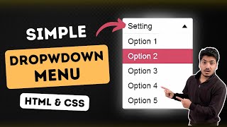 How to Create a Dropdown Menu in HTML and CSS (Simple Tutorial 2024) | Easy Dropdown Menu Guide