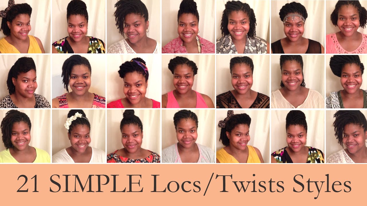 21 Super Simple Styles For Starter Locs Short Medium Locs And Twists