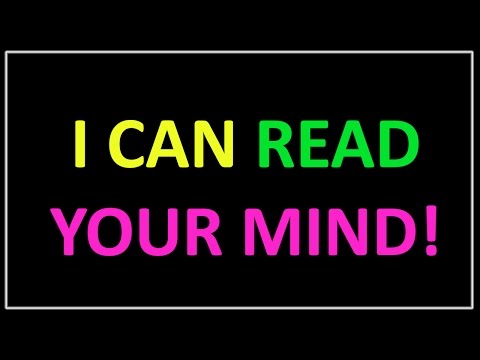 Crazy math trick: I CAN READ  YOUR MIND - Don't believe me? Just watch!