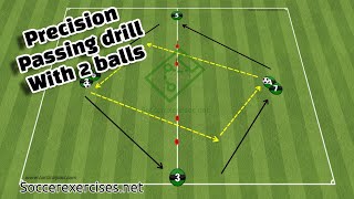 Precision Passing Drill with 2 balls