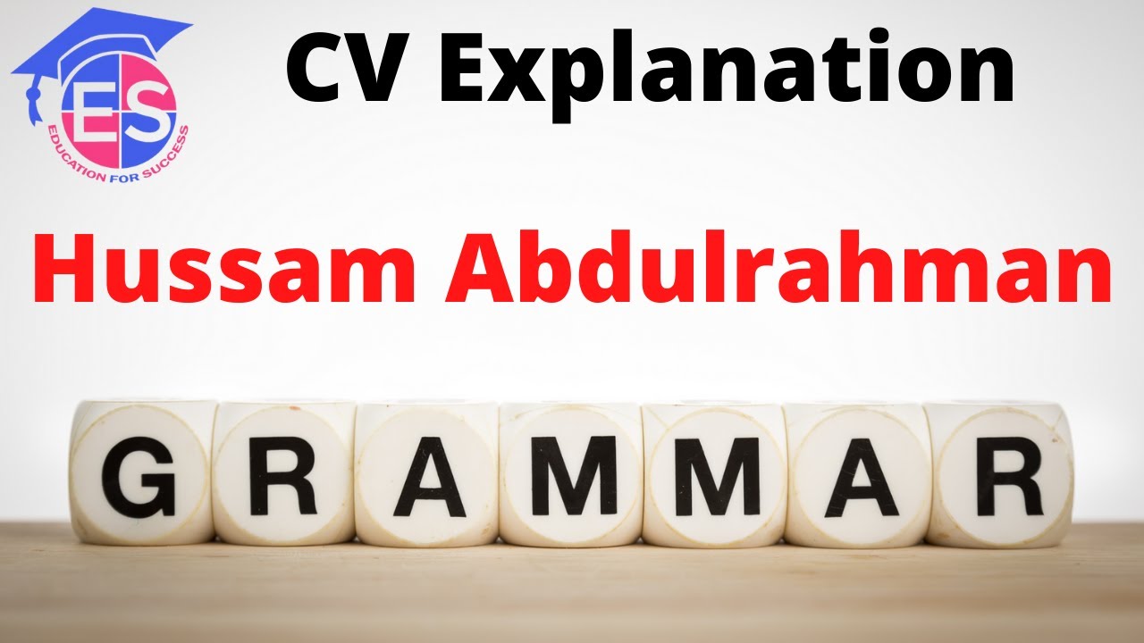 Own CV Explained By Hussam YouTube
