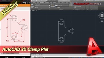 AutoCAD Design 2D Clam Plat Modeling Tutorial For Beginner