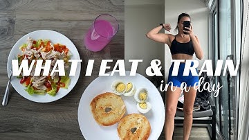 WHAT I EAT & TRAIN IN A DAY | not tracking macros, simple high protein meals at home, pilates & more