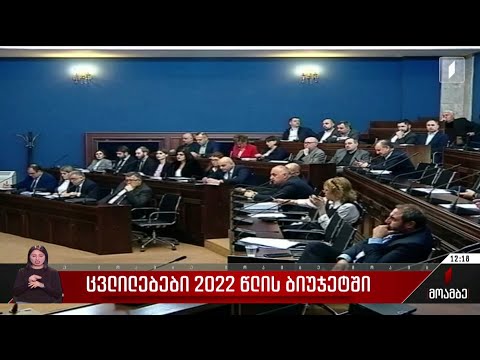 ცვლილებები 2022 წლის ბიუჯეტში