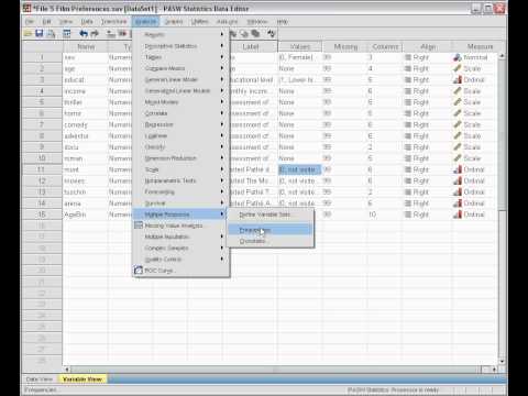 Video: Unaingizaje vigeu katika SPSS?