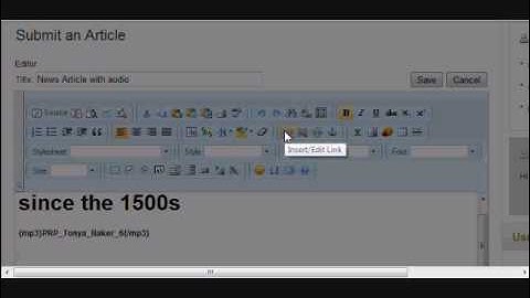 Learn how to create links to documents in your Joomla website