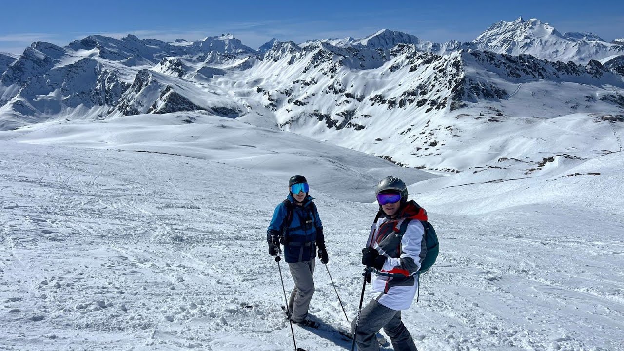 Exploring a beautiful canyon in Val D'Isere