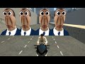 Obunga gliding along the road