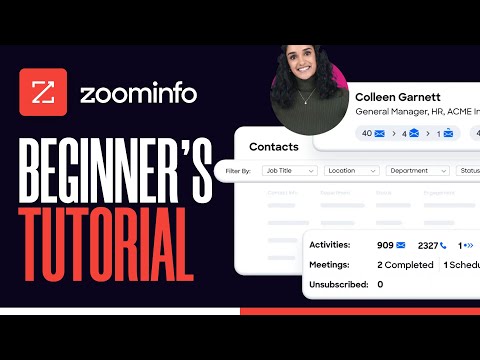 Zoominfo Tutorial For Beginners (2022)