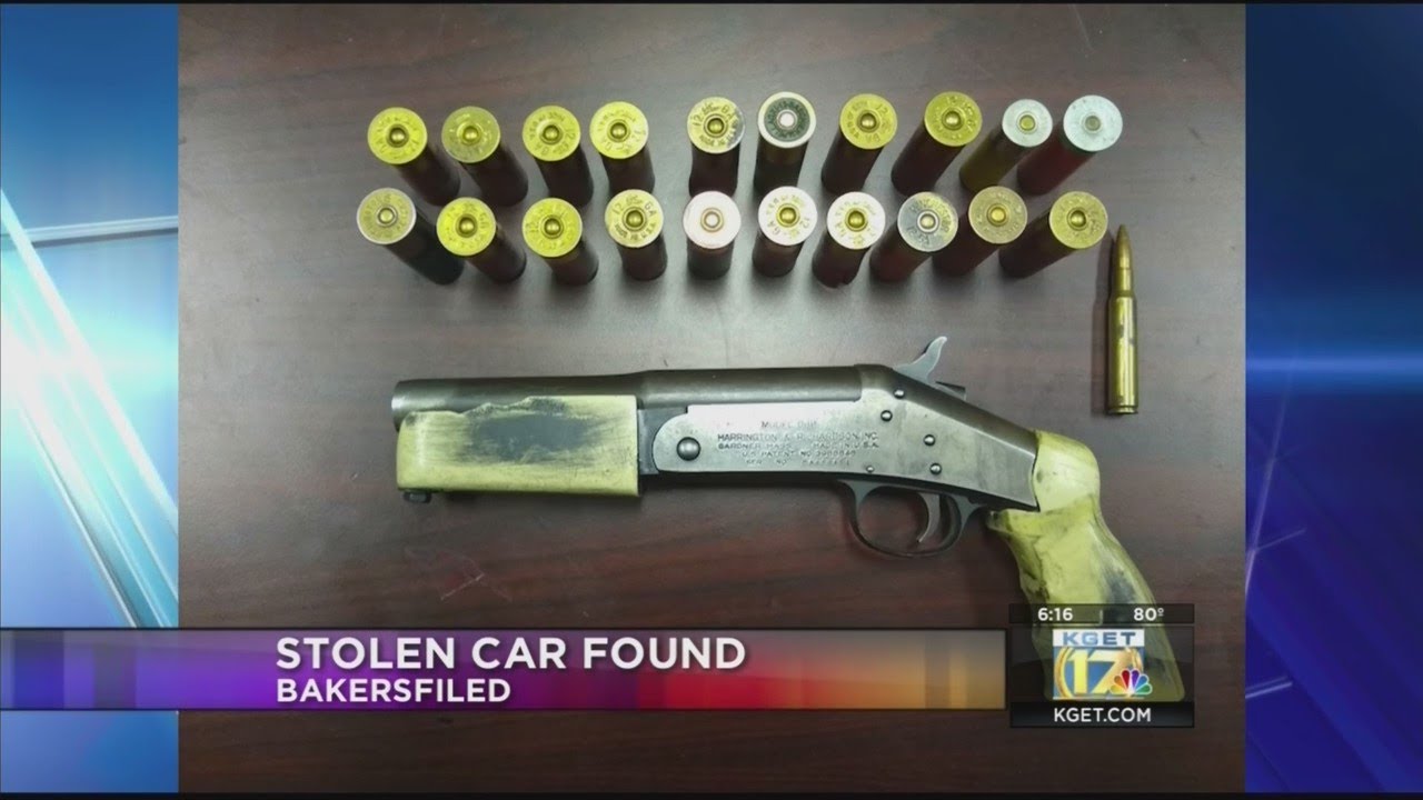 Man arrested for vehicle theft, illegal firearm possession - YouTube