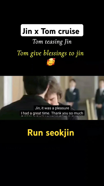 Tom cruise Appreciate  teasing  same time🥰😁💜#runjin#kimseokjin #bts#shorts#tomcruise#jin_echo