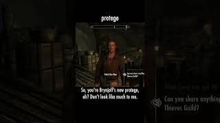 protege — The Elder Scrolls V: Skyrim dialogue scene
