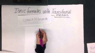 Ionic: writing ionic formulas with transitional metals
