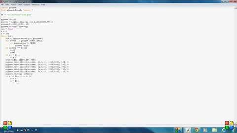Pygame Making a Game Colors Example