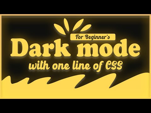 How To Make Website Dark mode | CSS Dark Theme Website Design Using HTML, CSS | CSS For Beginner's