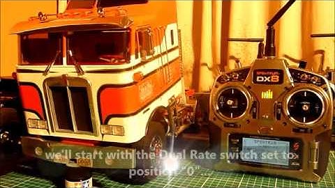 Spektrum DX8 & Tamiya MFC-01 Dual Rate Settings and Operation
