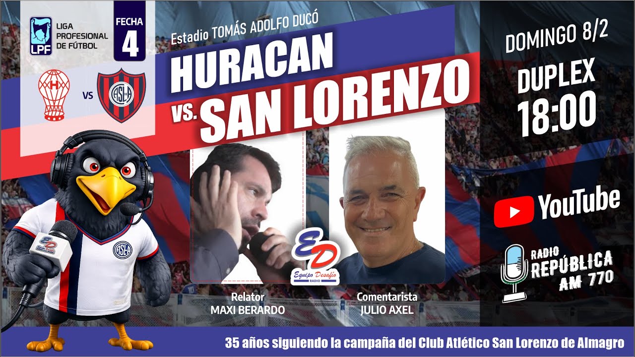 ⚽️ Huracán vs SAN LORENZO | Reacciones en VIVO | #EquipoDesafio 🔴 🔵 # ...