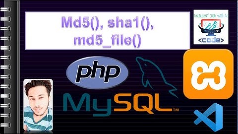 md5(), spa1(), md5_file function || PHP || EXCELLENT CODE WITJ AJ