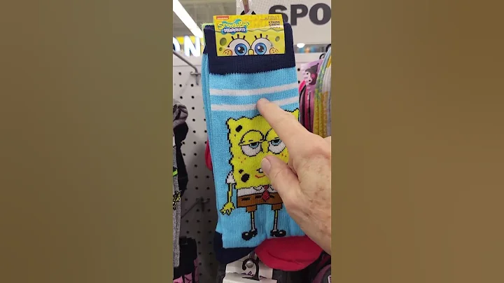 SPONGEBOB SQUAREPANTS SOCKS AND PATRICK STAR - NICKELODEON FUNNY CARTOON CHARACTERS - SHORTS FUN