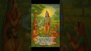 Bhagavad Gita Chapter 3 |Shloka 13| अन्न पवित्र कसं होतं? #shorts #krishna #bhagavadgita #motivation