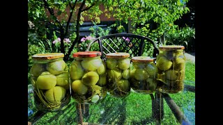 Маринованные зелёные помидоры на зиму Маринованные зелёные помидоры на зиму