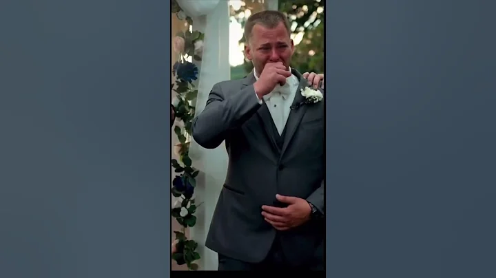 Groom crying at wedding #cryinggroom #wedding #funnyshorts