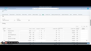 Création d’une commande d’achat dans SAP FIORI CLOUD