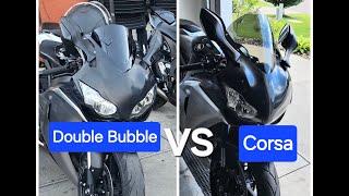 Double Bubble Vs Corsa Zero Gravity Review (Motovlog)
