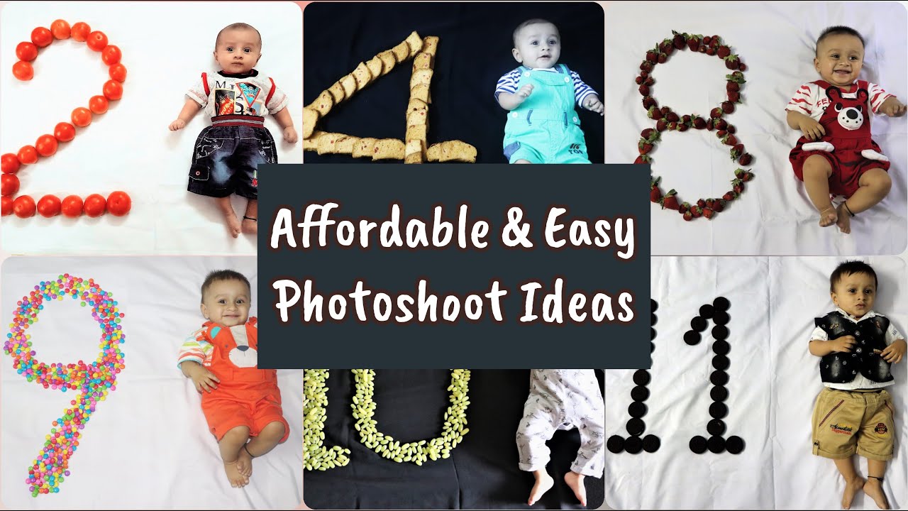 Affordable And Easy Baby Monthly Photoshoot Ideas At Home Youtube