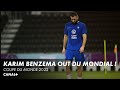 Karim Benzema officiellement forfait pour le Mondial !