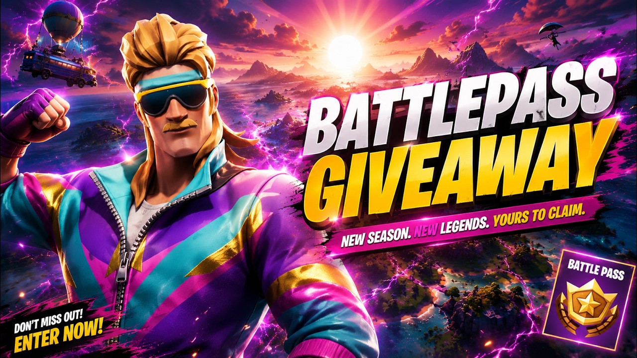 🟢NEW SEASON BATTLEPASS GIVEAWAY - ON KICK ONLY