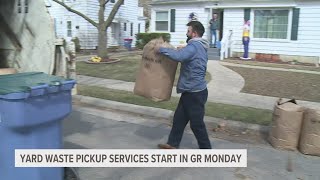 Yard waste pickup services to begin in Grand Rapids