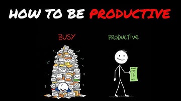 Being Busy Is NOT The Same As Being Productive