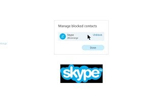 Unblock Skype Contact