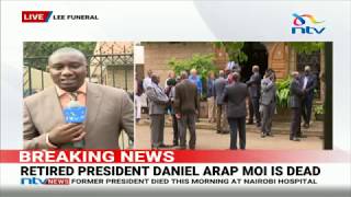 Ex-President Daniel Mois Body Moved To Lee Funeral Home, Dp Ruto Expected To Visit