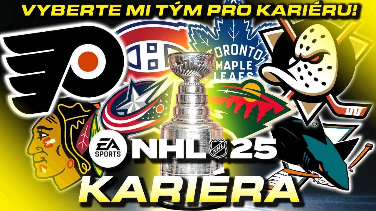 NHL 25 Kariéra! Představení Týmů a Hlasování! Vyberte mi tým pro kariéru (Franchise)!