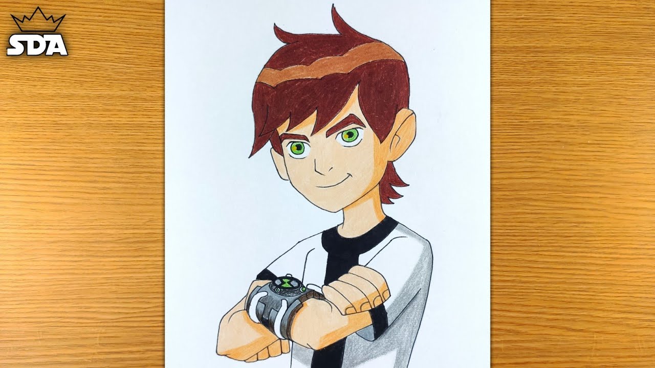 Ben 10 Head drawing | Ben 10 Amino