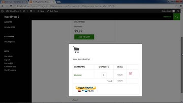 Simple Cart - Showing and Hiding the Shopping Cart