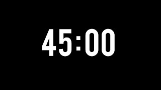 45 Minute Timer with Alarm | No Ads 
