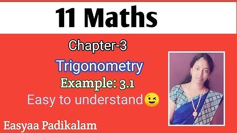 11 General Maths - Chapter 3 - Trigonometry - Example 3.1
