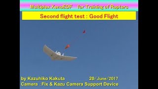 Multiplex Xeno EDF for Training of Raptors: Second Flight Test-- Good Speedy Flight