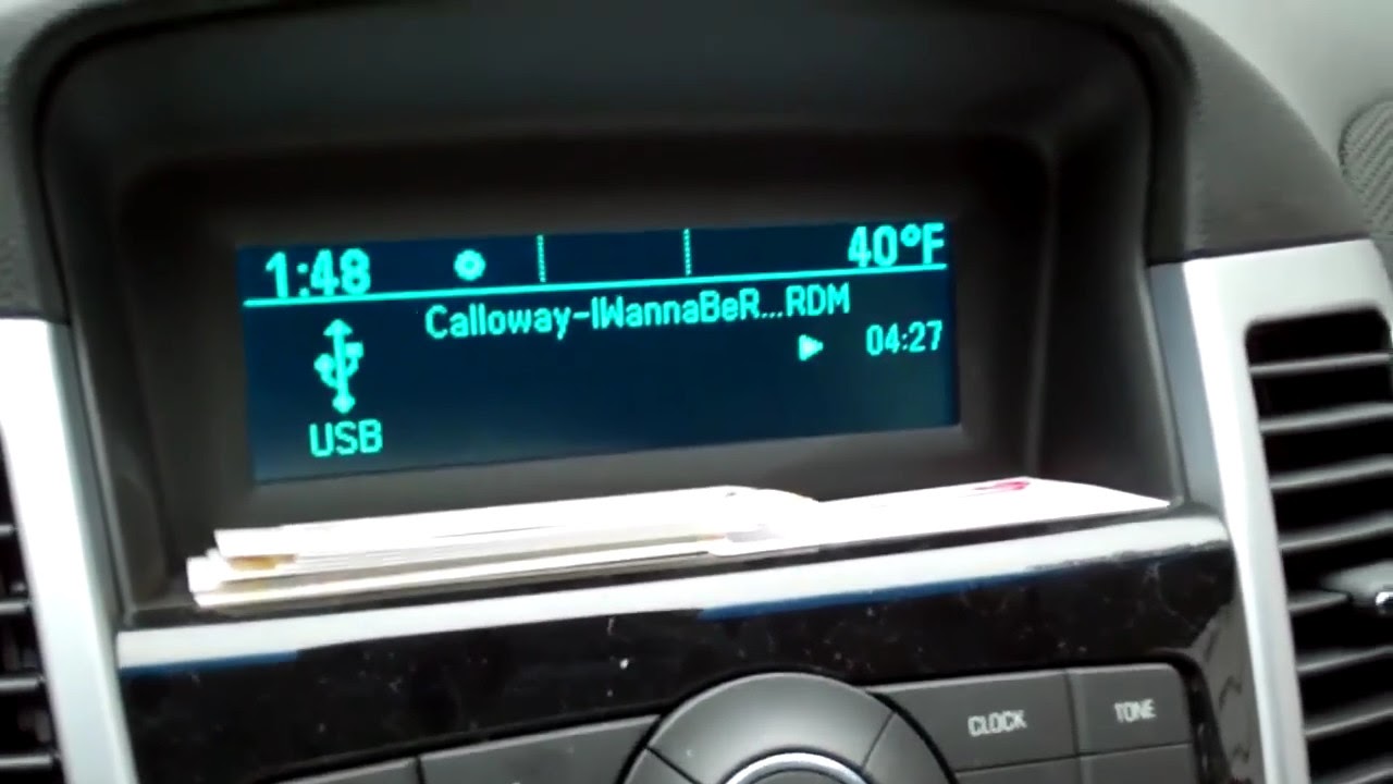 Chevy Cruze USB port - YouTube