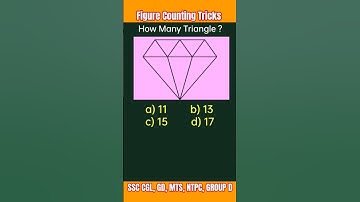 Figure Counting || Triangle Counting ||  #shorts #reasoning #groupd #upsc #maths #ntpc