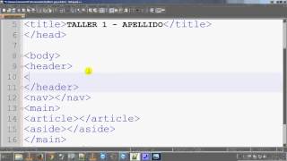 html5 estructura basica maquetación y css 1/3