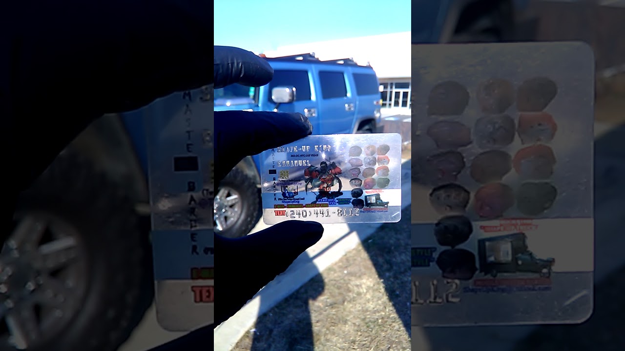 Shape Up King Eman present his new transparent plastic business card