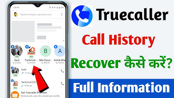 TrueCaller Call History Delete Recover कैसे करे? How To Delete Call History Recover In Truecaller?