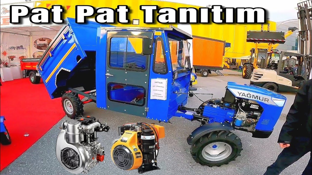 Küçük Çiftçinin Vazgeçilmezi Damperli Kabinli Pat Pat