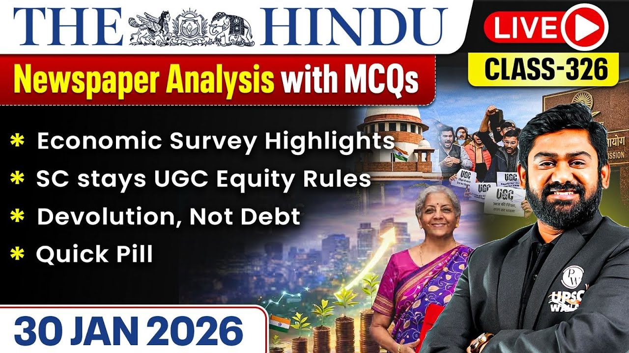 The Hindu Analysis - 30th January | The Hindu Newspaper Today with MCQs | Aasim Sir